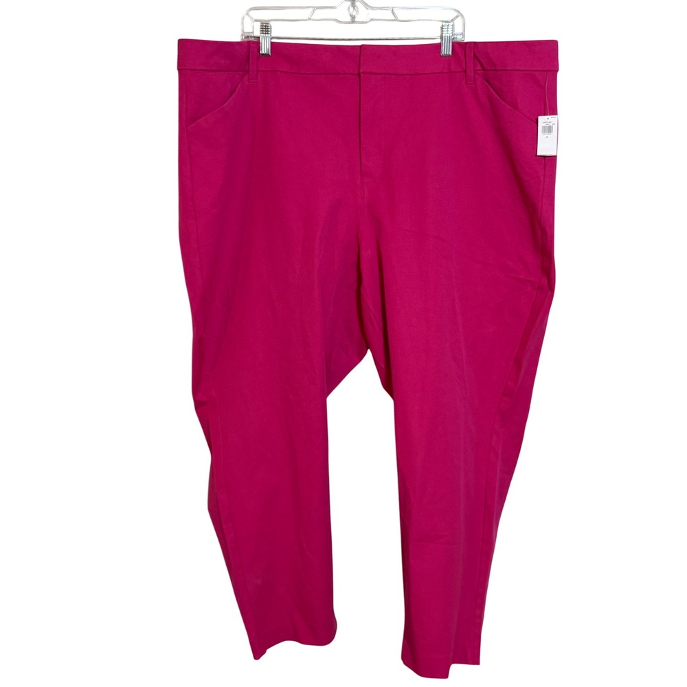 Old Navy High Rise Pixie Skinny Pants Women's Size 26 Pink Secret Smooth Pockets